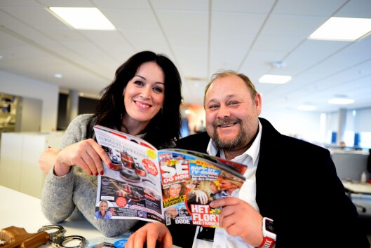 Se og Hørs ferske lederduo: Ingeborg Heldal og Ulf André Andersen. Se og Hørs ferske lederduo: Ingeborg Heldal og Ulf André Andersen.