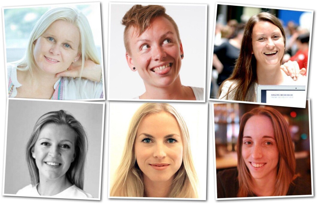 Noen av Norges mange dyktige kvinner. Øverst fra venstre: Bente Sollid Storehaug, Anita Schjøll Brede, Agnes Dyvik. Under, fra venstre: Stine Raste Amundsen, Jannicke Holst Eckbo og Runa Sandvik. Noen av Norges mange dyktige kvinner. Øverst fra venstre: Bente Sollid Storehaug, Anita Schjøll Brede, Agnes Dyvik. Under, fra venstre: Stine Raste Amundsen, Jannicke Holst Eckbo og Runa Sandvik.