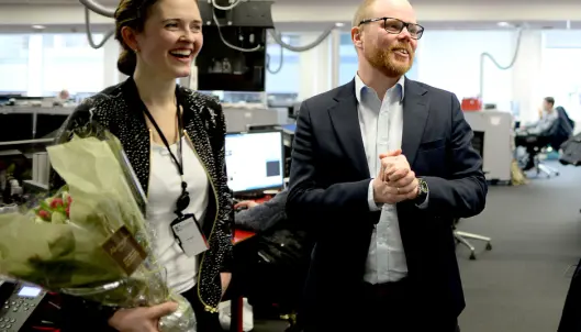 Nyhetsredaktør Tora Bakke Håndlykken og VG-sjef Gard Steiro. Nyhetsredaktør Tora Bakke Håndlykken og VG-sjef Gard Steiro.