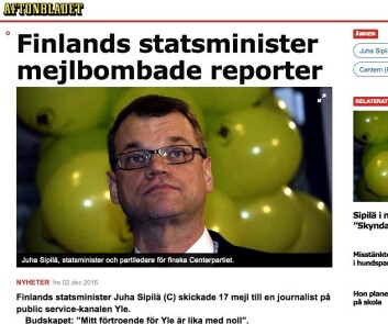 Om «e-postbombingen». Om «e-postbombingen».