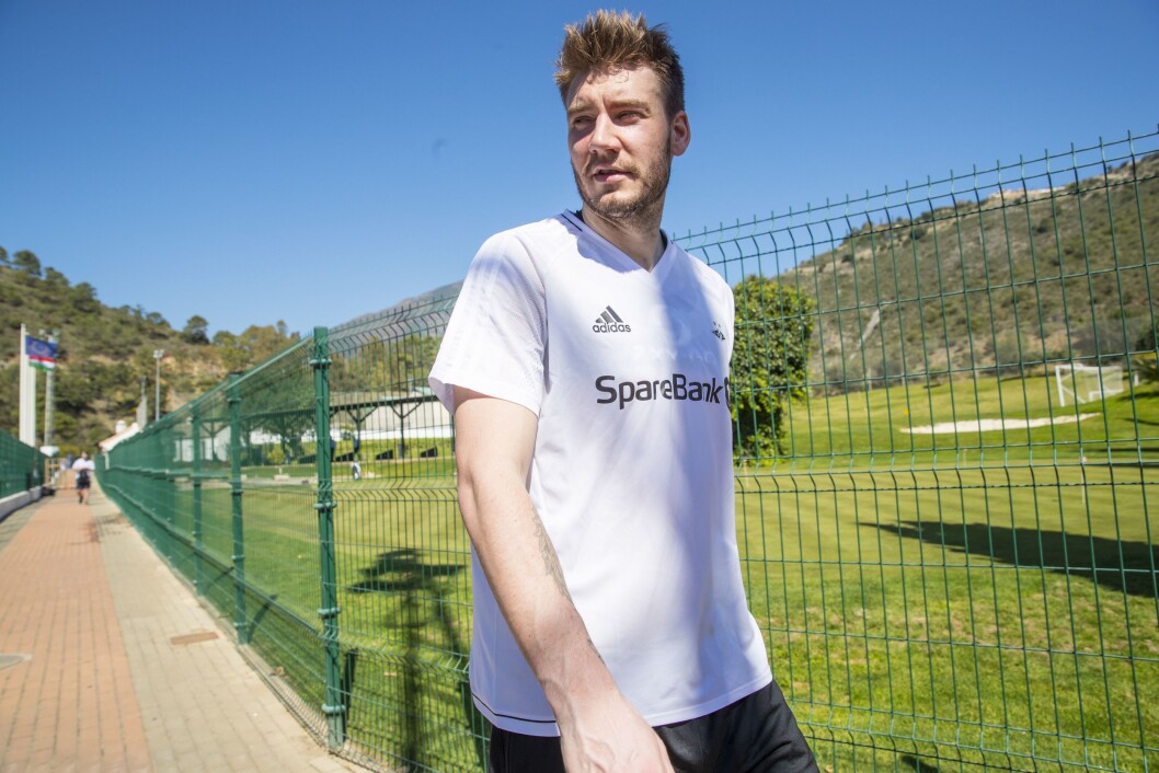Danske Nicklas Bendtner på RBK-trening i Marbella i Spania. Danske Nicklas Bendtner på RBK-trening i Marbella i Spania.