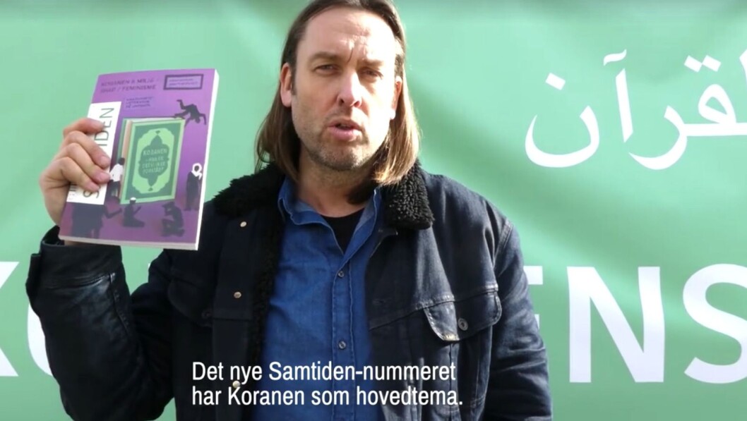 Christian Kjelstrup har den siste tiden solgt Koranen fra en popup-bokhandel i Oslo sentrum. Christian Kjelstrup har den siste tiden solgt Koranen fra en popup-bokhandel i Oslo sentrum.