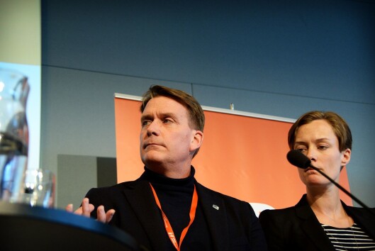 Kårstein Eidem Løvås fra Høyre og Anette Trettebergstuen i Arbeiderpartiet fra NJs landsmøte i Oslo Kårstein Eidem Løvås fra Høyre og Anette Trettebergstuen i Arbeiderpartiet fra NJs landsmøte i Oslo