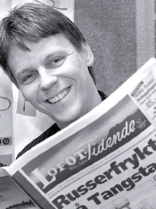 Kenneth Grav - som har startet lokalavis på Leknes to ganger. Kenneth Grav - som har startet lokalavis på Leknes to ganger.