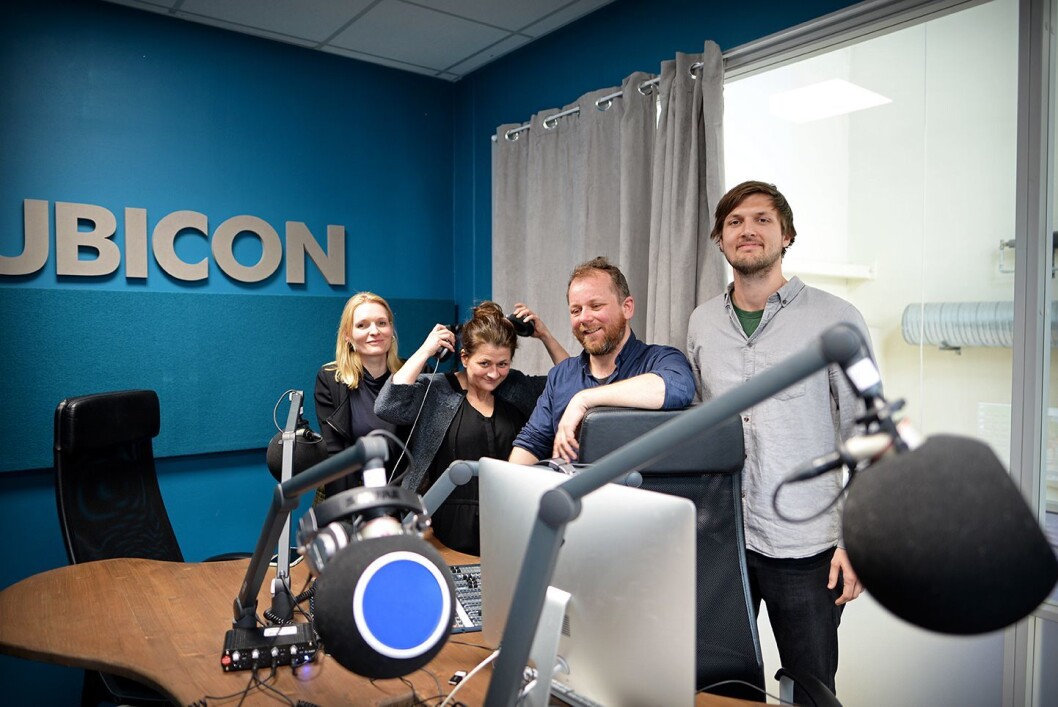 Uløst-redaksjonen fra venstre: Kristine Hellesland (VG), Cathinka Rondan (Rubicon), Tor-Erling Thømt Ruud (VG), Sindre Leganger. Uløst-redaksjonen fra venstre: Kristine Hellesland (VG), Cathinka Rondan (Rubicon), Tor-Erling Thømt Ruud (VG), Sindre Leganger.