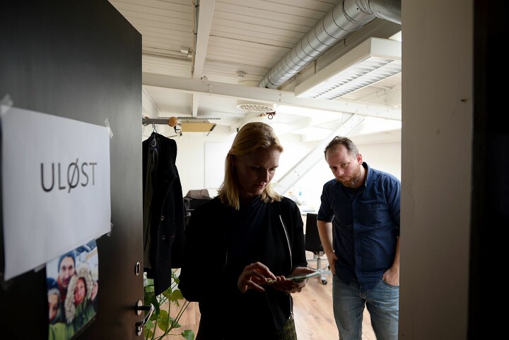 Uløst-redaksjonen ved Kristine Hellesland og Tor-Erling Thømt Ruud i VG.