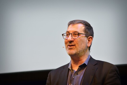 Sjefredaktør Stephen Engelberg i ProPublica under åpningen av SKUP i Tønsberg 31. mars 2017. Sjefredaktør Stephen Engelberg i ProPublica under åpningen av SKUP i Tønsberg 31. mars 2017.