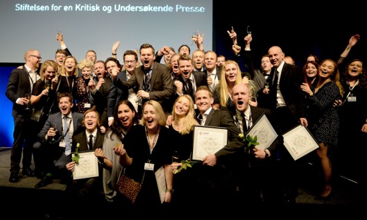 VG feirer storeslem på SKUP der de vant intet mindre enn tre diplomer og hovedprisen. VG feirer storeslem på SKUP der de vant intet mindre enn tre diplomer og hovedprisen.