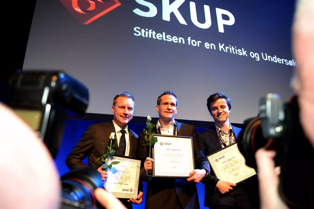 VG-sportens prosjekt "Åpenhet i idretten" fikk SKUP-diplom. Saken ble laget av journalistene Leif Welhaven, Anders K. Christiansen, Sindre Øgar, Morten Stokstad og Øystein Hernes.