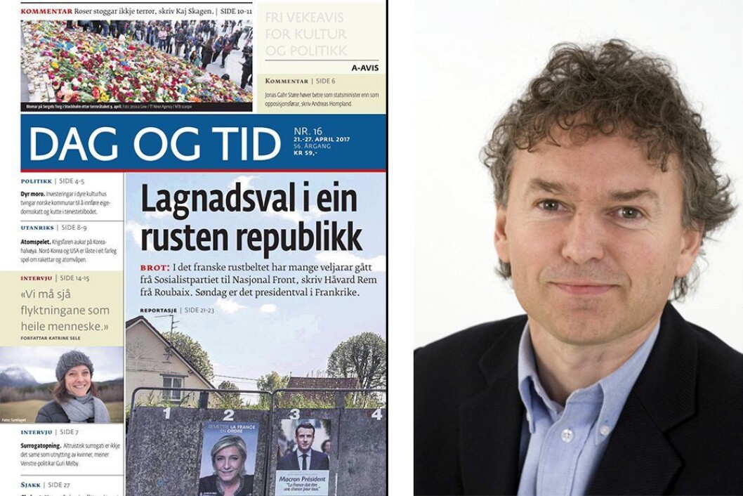 Redaktør Svein Gjerdåker og avisen Dag og Tid får Fritt Ords pris. Redaktør Svein Gjerdåker og avisen Dag og Tid får Fritt Ords pris.