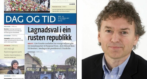 Avisen Dag og Tid får Fritt Ords pris 2017 for å være en pådriver for grundig og seriøs journalistikk