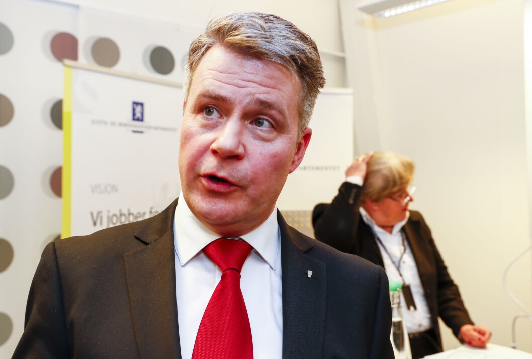 Justisminister Per-Willy Amundsen. Justisminister Per-Willy Amundsen.