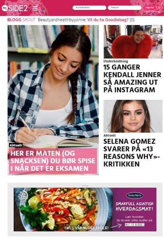Slik ser nye Side 2 ut. Slik ser nye Side 2 ut.