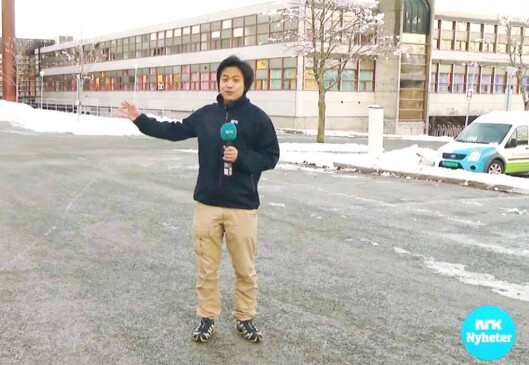 Reporter Nareas Sae-Khow i NRK Trøndelag får mye kjeft for at han snakker svensk i de trønderske nyhetssendingene. Reporter Nareas Sae-Khow i NRK Trøndelag får mye kjeft for at han snakker svensk i de trønderske nyhetssendingene.