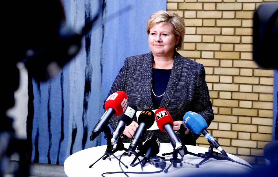 Statsminister og Høyre-leder Erna Solberg.