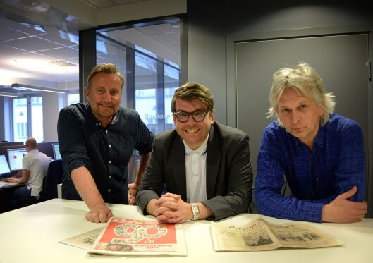 Nyhetsredaktør Rune Eriksen, sjefredaktør Sigvald Sveinbjørnsson og redaksjonssjef Kjell Eirik Mikkelsen i Bergensavisen. Nyhetsredaktør Rune Eriksen, sjefredaktør Sigvald Sveinbjørnsson og redaksjonssjef Kjell Eirik Mikkelsen i Bergensavisen.