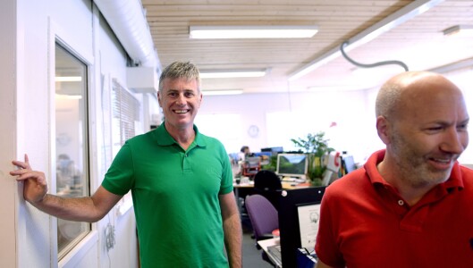 To ledere: Redaktør Magne Kydland og direktør Reidar Hystad. To ledere: Redaktør Magne Kydland og direktør Reidar Hystad.