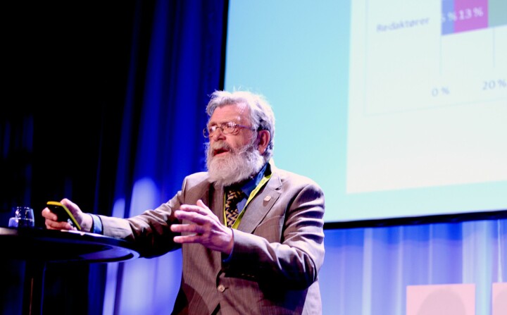 Professor Frank Aarebrot - her fra Nordiske Mediedager våren 2017.