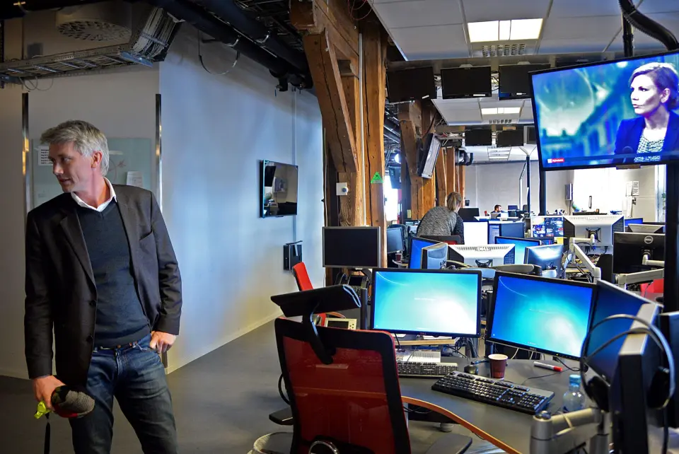 Sjefredaktør og administrerende direktør Olav T. Sandnes i TV 2 Sjefredaktør og administrerende direktør Olav T. Sandnes i TV 2