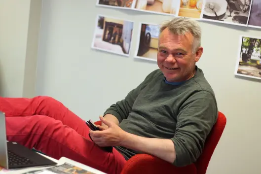 Redaktør Dag Rønning i Sorgenfri Redaktør Dag Rønning i Sorgenfri
