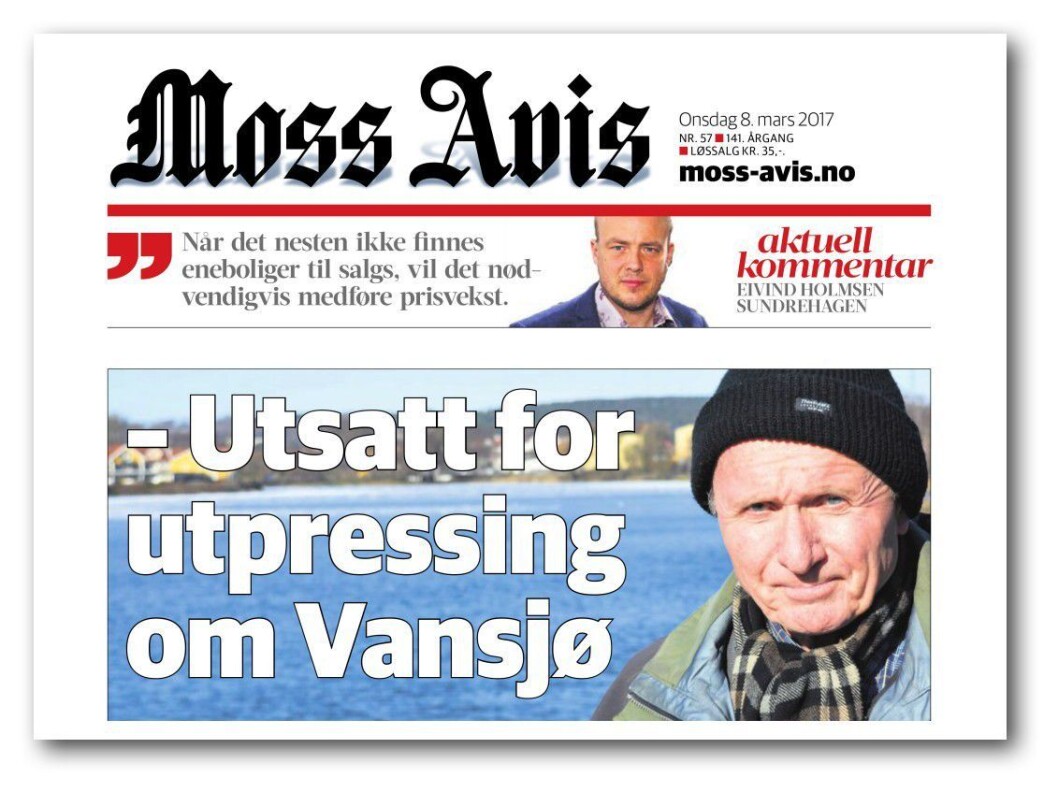 Forsideoppslaget til saken som ble klaget til PFU. Forsideoppslaget til saken som ble klaget til PFU.