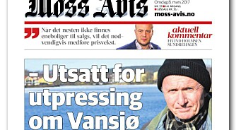 Moss Avis «never checked a good story»: Slo opp påstander om utpressing uten å sjekke om det stemte