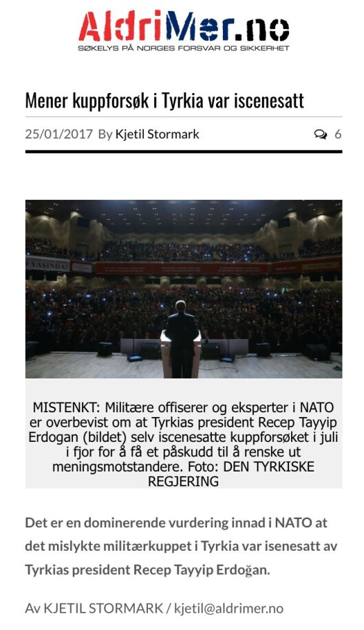 Fra Aldrimers nyhetsartikkel. Fra Aldrimers nyhetsartikkel.
