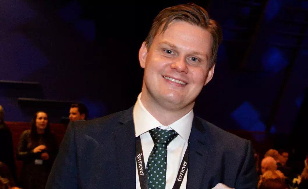 Journalist Jonas Alsaker Vikan i Adresseavisen under SKUP i 2017. Nå forlater han avisen.