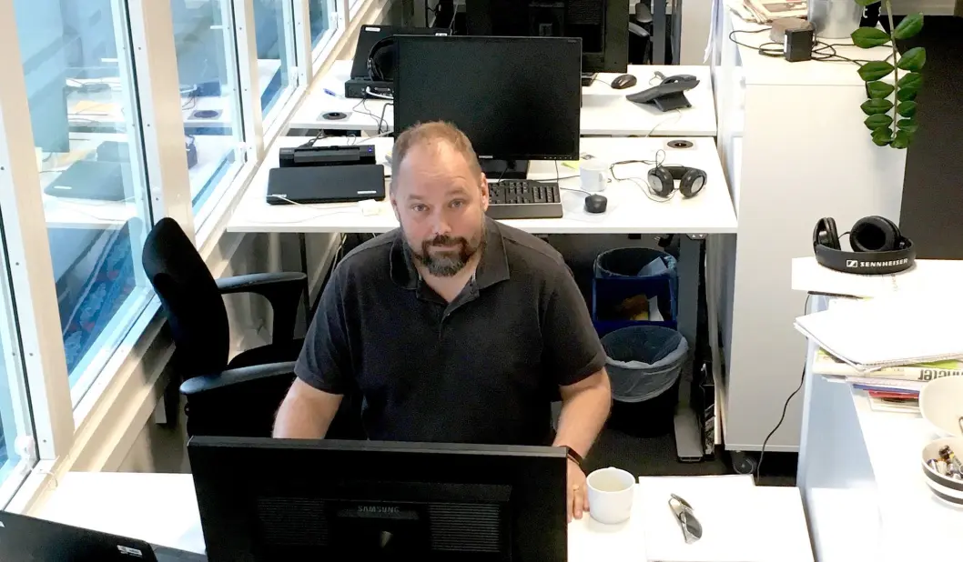 PÅ BESØK HOS SVT: Den svenske statskanalen ønsker å være på høyde med sitt publikum, sier Geronimo Åkerlund i SVT. PÅ BESØK HOS SVT: Den svenske statskanalen ønsker å være på høyde med sitt publikum, sier Geronimo Åkerlund i SVT.