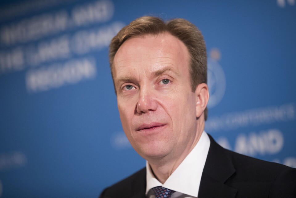 Utenriksminister Børge Brende. Utenriksminister Børge Brende.