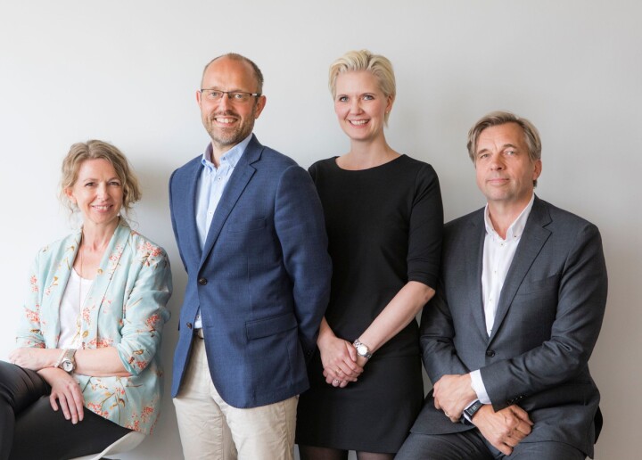 NTBs ledergruppe: Christina Dorthellinger Nygaard, Mads Yngve Storvik, Tina Mari Flem og Geir Terje Ruud.