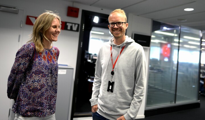 VGTV-sjef Helje Solberg og strategidirektør Thomas Manus Hønningstad kan glede seg over en viktig milepæl.