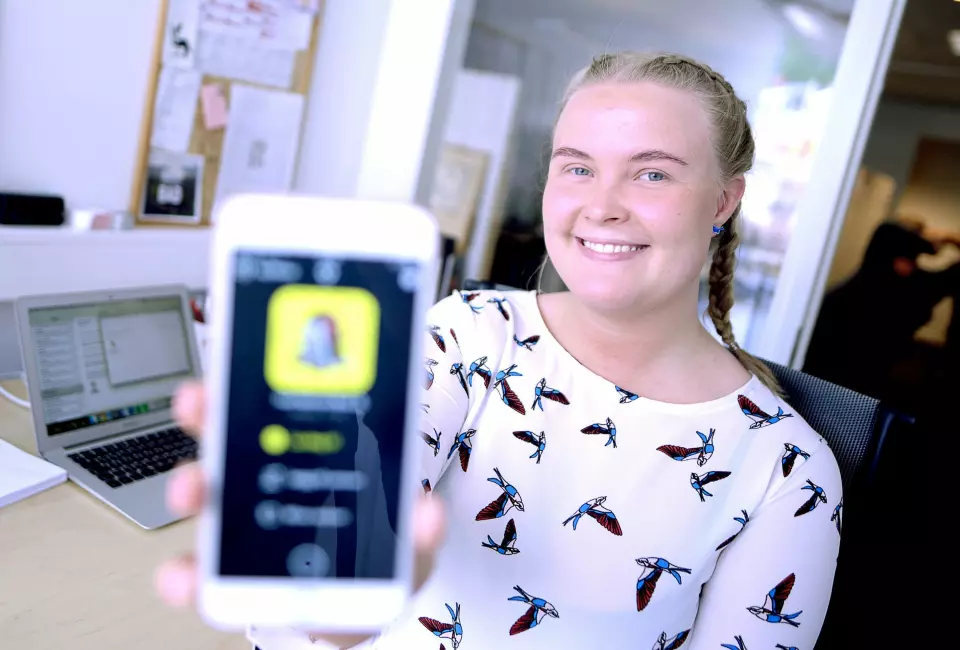 Line Omland Eilevstjønn har jobbet mer med Snapchat enn de fleste andre lokalavisjournalister.