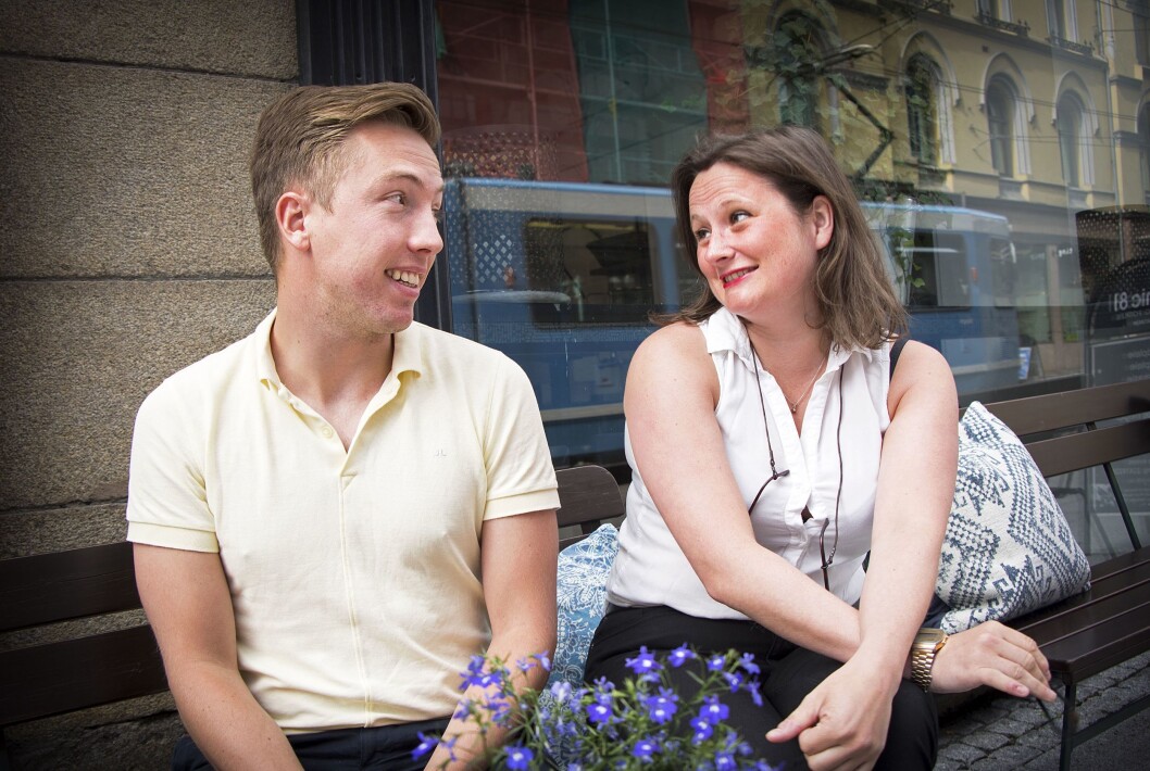 VG-journalistene Lars Joakim Skarvøy og Marie Melgård er Akersgatas ferskeste tabloide duo. VG-journalistene Lars Joakim Skarvøy og Marie Melgård er Akersgatas ferskeste tabloide duo.