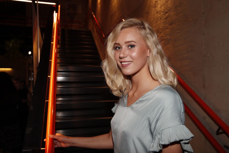 Josefine Frida Pettersen, her på avslutningsfest for NRK-serien SKAM før sommeren. Josefine Frida Pettersen, her på avslutningsfest for NRK-serien SKAM før sommeren.