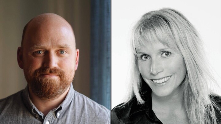 Kjetil Høiby og Stine Holberg Dahl til Amedia innholdsutvikling.