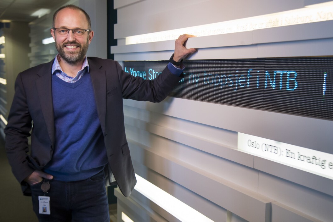 Mads Yngve Storvik tiltrer som sjefredaktør og direktør i NTB. Mads Yngve Storvik tiltrer som sjefredaktør og direktør i NTB.