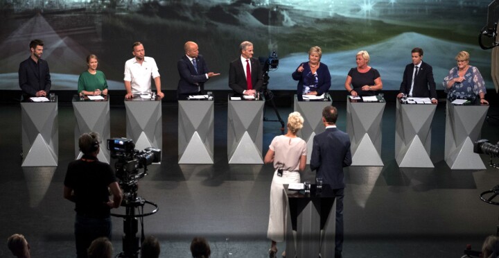 Her startet valgkampen for alvor: Partilederdebatten i Arendal mandag 14. august.