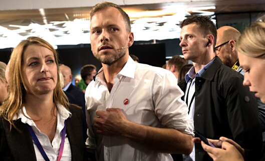SVs partileder Audun Lysbakken etter NRKs partilederdebatt i Bergen. SVs partileder Audun Lysbakken etter NRKs partilederdebatt i Bergen.