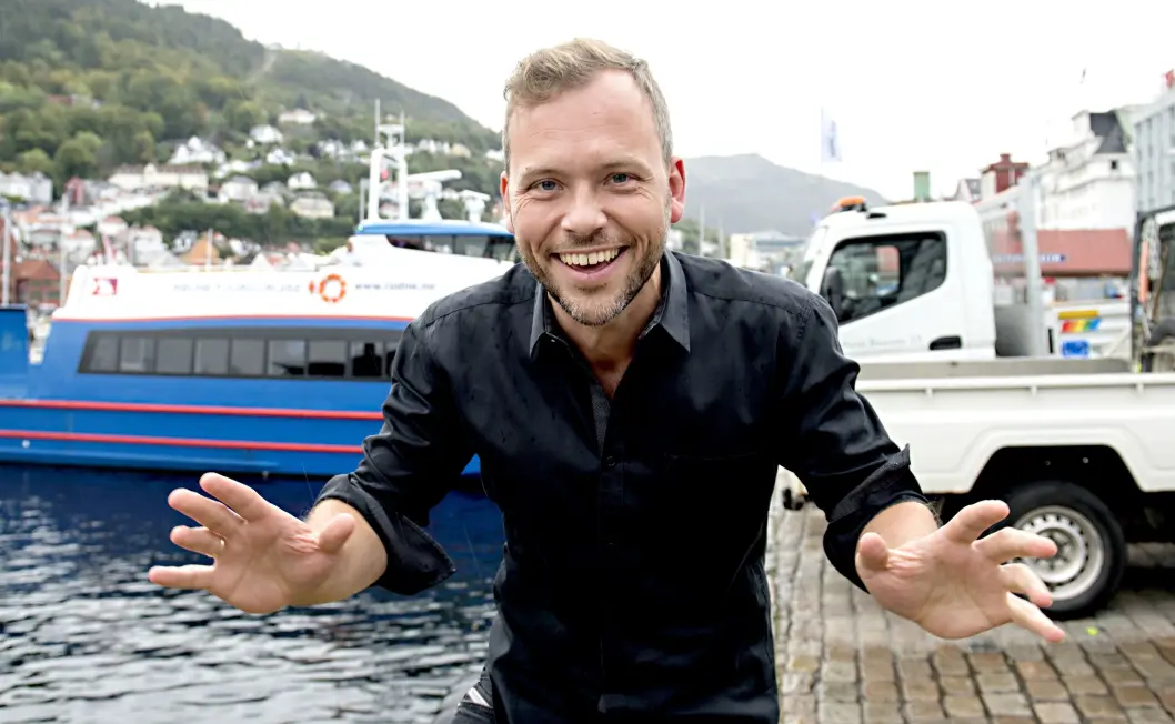 SVs partileder Audun Lysbakken hjemme i Bergen under valgkampinnspurten. SVs partileder Audun Lysbakken hjemme i Bergen under valgkampinnspurten.