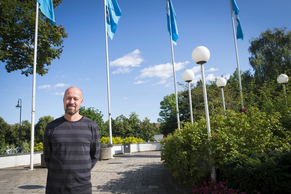 Etikkredaktør Per Arne Kalbakk i NRK utenfor Marienlyst.