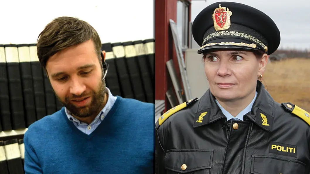 FD-redaktør Arne Reginiussen og politimester Ellen Katrine Hætta krangler om kommunikasjonen. FD-redaktør Arne Reginiussen og politimester Ellen Katrine Hætta krangler om kommunikasjonen.