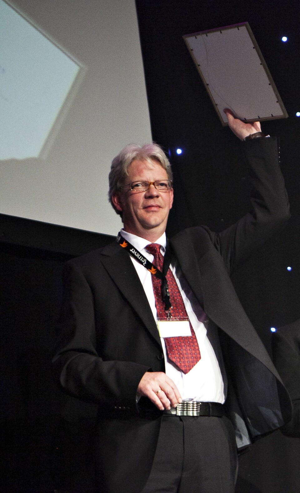 BT-journalist Tron Strand er leder for Stortingets presselosje. Her fra SKUP-konferansen i 2012.