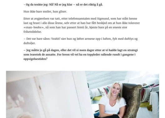 Fra portrettintervjuet med Gjyri Helén Werp. Fra portrettintervjuet med Gjyri Helén Werp.