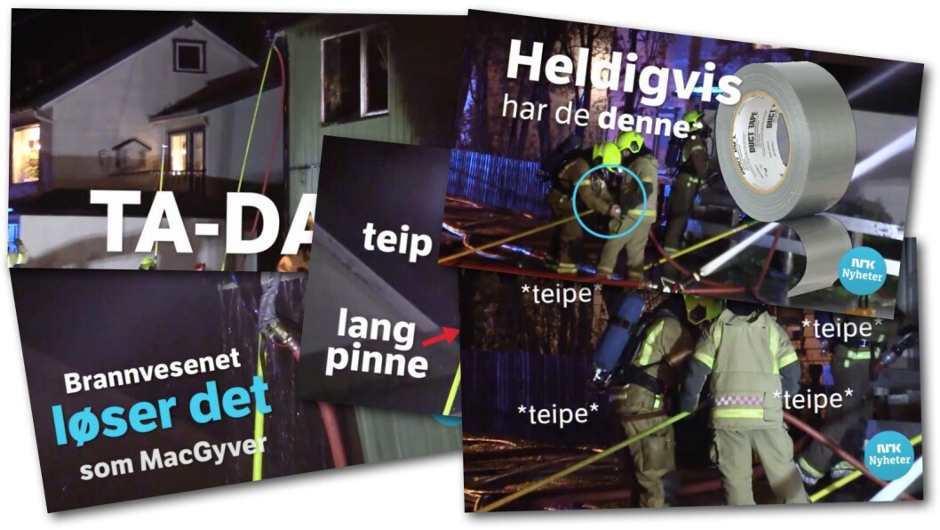 Fra NRK Finnmarks video om «MacGyver»-brannvesenet i Hammerfest. Fra NRK Finnmarks video om «MacGyver»-brannvesenet i Hammerfest.