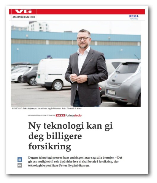 Native-annonsen på VG.no for Rema... Native-annonsen på VG.no for Rema...