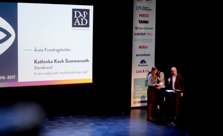 Kathinka Sommerseth fikk prisen torsdag på «Den store annonsørdagen».