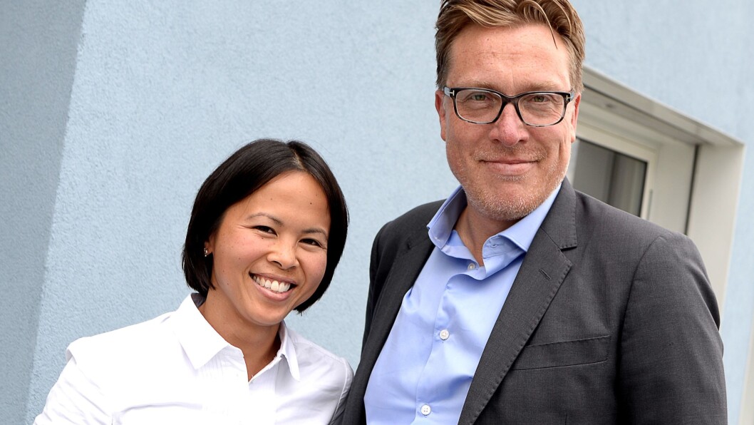 Marknadssjef Janice Gundersen og gründer Tom Roger Sokki. Sokki er ikkje lenger toppsjef i selskapet, men største aksjonær. Marknadssjef Janice Gundersen og gründer Tom Roger Sokki. Sokki er ikkje lenger toppsjef i selskapet, men største aksjonær.