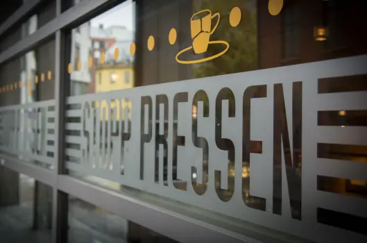 Stopp Pressen i Akersgata. Stopp Pressen i Akersgata.
