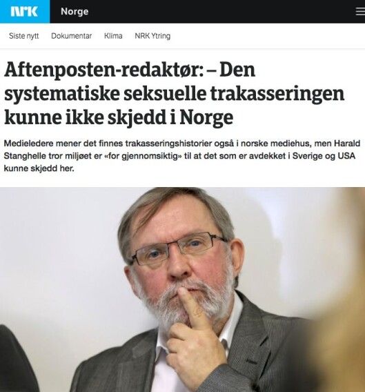 Fra NRK mandag kveld. Fra NRK mandag kveld.